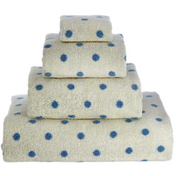 Cath Kidston Button Blue Spot Towels